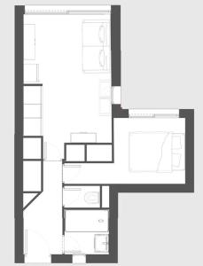 Plán poschodí v ubytovaní Appartement Cap Esterel 4/5 personnes