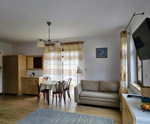 TV a/nebo společenská místnost v ubytování Apartamenty z Klimatem