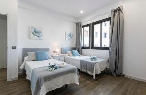 Postel nebo postele na pokoji v ubytování New York Style Luxury 3 dormitorios