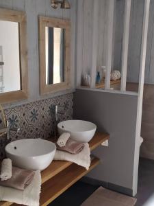 Kúpeľňa v ubytovaní La Petite Saubotte