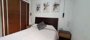 Postel nebo postele na pokoji v ubytování Appartement au Centre de Martil