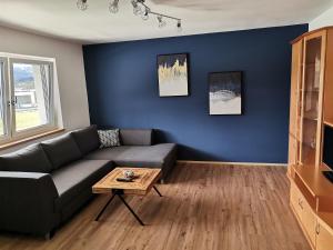 Posezení v ubytování Berg:Zeit_Apartments