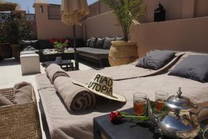Posezení v ubytování Riad Utopia Suites And Spa
