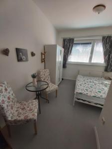 Posteľ alebo postele v izbe v ubytovaní Apartmán Tony Slapy