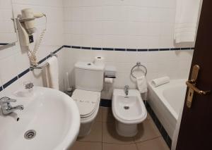 Koupelna v ubytování Hotel Insular