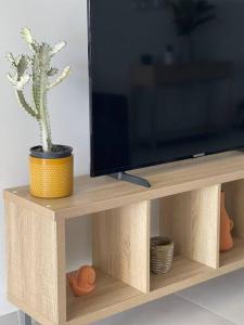 TV a/nebo společenská místnost v ubytování Résidence blue dream + 16 fotografií