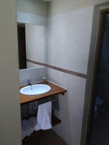 Koupelna v ubytování Tierra Nativa Cabañas de Montaña