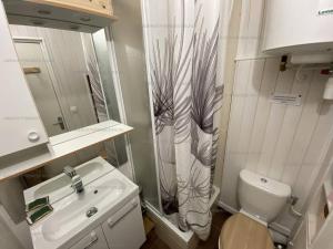 Kúpeľňa v ubytovaní Appartement T2 avec Mezzanine, 4 couchages, balcon, Chemin de Planés - FR-1-295-192