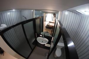 Koupelna v ubytování MelSol Hotel