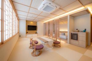 TV a/nebo společenská místnost v ubytování Hotel Isago Kobe