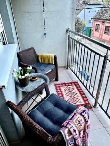 Un balcón o terraza en Apartman Diana