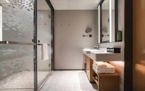Bilik mandi di Hampton by Hilton Shenzhen Yuanshan
