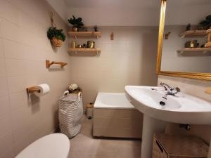 A bathroom at Precioso apartamento en La Toja