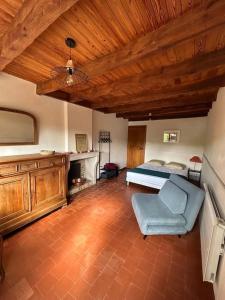 Χώρος καθιστικού στο la maison de Barbara