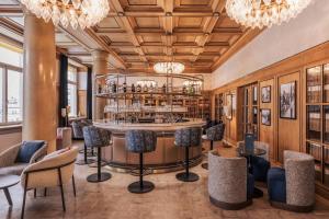 Posezení v ubytování Hotel Altein Arosa, a Faern Collection Resort