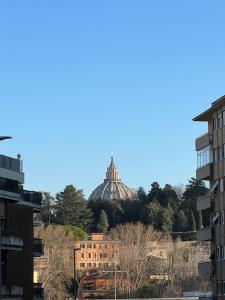 a view of the capitol building from the city at LOFT29 Design home near the Vatican in Rome
