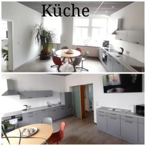 Köök või kööginurk majutusasutuses Exklusive Ferienwohnung im Zentrum von Plauen