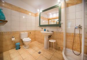 A bathroom at Avlaki Beach House,stylish villa in Kassiopi