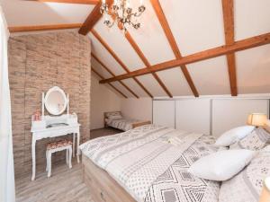 Postel nebo postele na pokoji v ubytování Apartman Bella Vista