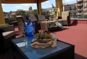 En balkon eller terrasse på Hotel Scrivano