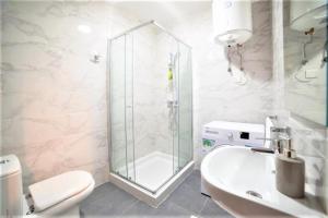 Ett badrum på Isky Apartments