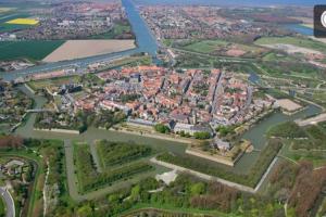 Pohľad z vtáčej perspektívy na ubytovanie L'étoile de mer - Les remparts