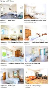 un collage de diferentes habitaciones en una casa en Hacienda Sol Trapiche, en Trapiche