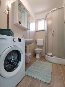 Koupelna v ubytování Apartman MARIJETA