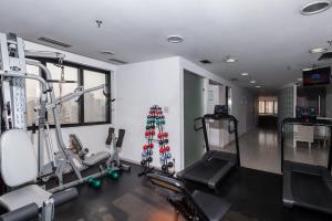 Fitness centrum a/nebo fitness zařízení v ubytování Slaviero Guarulhos Aeroporto