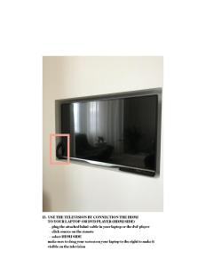 una imagen de un televisor en una pared en DUNE DU PALACE en Zeebrugge
