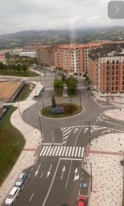 an aerial view of a street in a city at TORRES DE MONTENUÑO in Oviedo