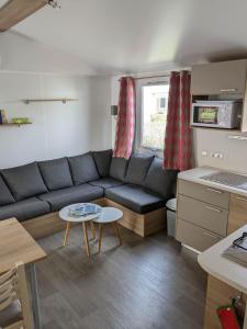 Kuchyň nebo kuchyňský kout v ubytování Mobil'home Valras