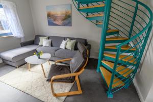 Posezení v ubytování Ferienwohnung Gesien