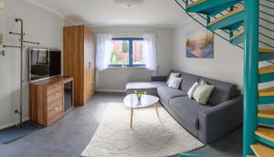 Kuchyň nebo kuchyňský kout v ubytování Ferienwohnung Gesien