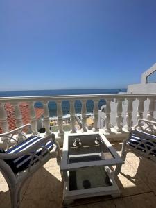 Balkon lub taras w obiekcie 1st Line Sea View & Rooftop - Arena