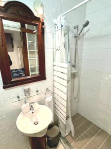 Koupelna v ubytování Rafo's Old Town Hideaway