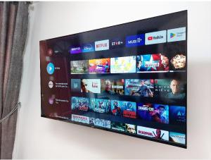TV a/nebo společenská místnost v ubytování Hospedaje Celerina & Elio