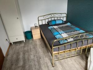 Postel nebo postele na pokoji v ubytování Ferienhaus Klinder