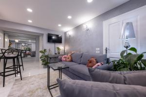 TV a/nebo společenská místnost v ubytování MM Rooms