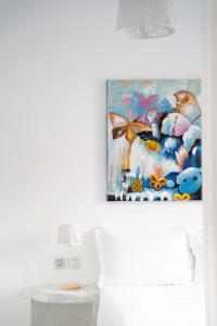 Fotografie z fotogalerie ubytování Leticia villa Santorini with heated jacuzzi v destinaci Vourvoúlos