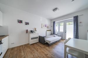 Posteľ alebo postele v izbe v ubytovaní Modernes Appartement nahe U-Bahn und Schönbrunn
