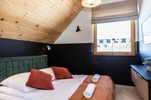 Posteľ alebo postele v izbe v ubytovaní Apartament Czorsztyn 2
