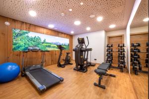 Posilňovňa alebo fitness centrum v ubytovaní Hotel Ennstalerhof