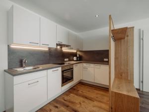 Kuchyň nebo kuchyňský kout v ubytování Appartement Hammerrain