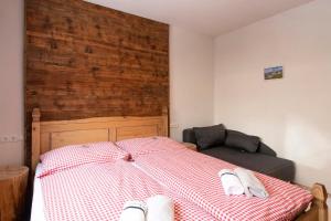 Postel nebo postele na pokoji v ubytování Chalet Novablick