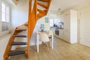 Kuchyň nebo kuchyňský kout v ubytování Appartement Wellenreiter