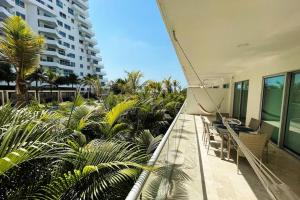 Balkón nebo terasa v ubytování LUJOSO Apartamento en Cartagena Incluye Servicio Domestico