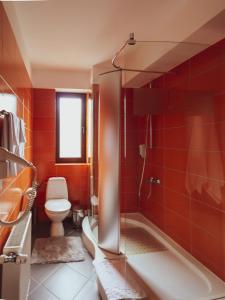 Koupelna v ubytování Hotel Residenz