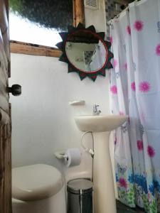 Kúpeľňa v ubytovaní Cabaña MonteNube EcoConcientizate