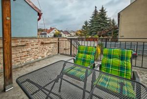 A balcony or terrace at Nice accommodation in Mikulov